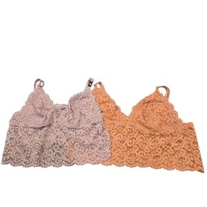 VICTORIA'S SECRET SET OF 2 BODY BY VICTORIA BRALETTES. SIZE X-LARGE.